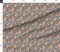 Fox Foxes Gray Stone Nursery Woodland Animals Kids Childrens Animal Forest Custom Printed Fabric by Spoonflower Various Fabrics by the Yard or Fat Quarter